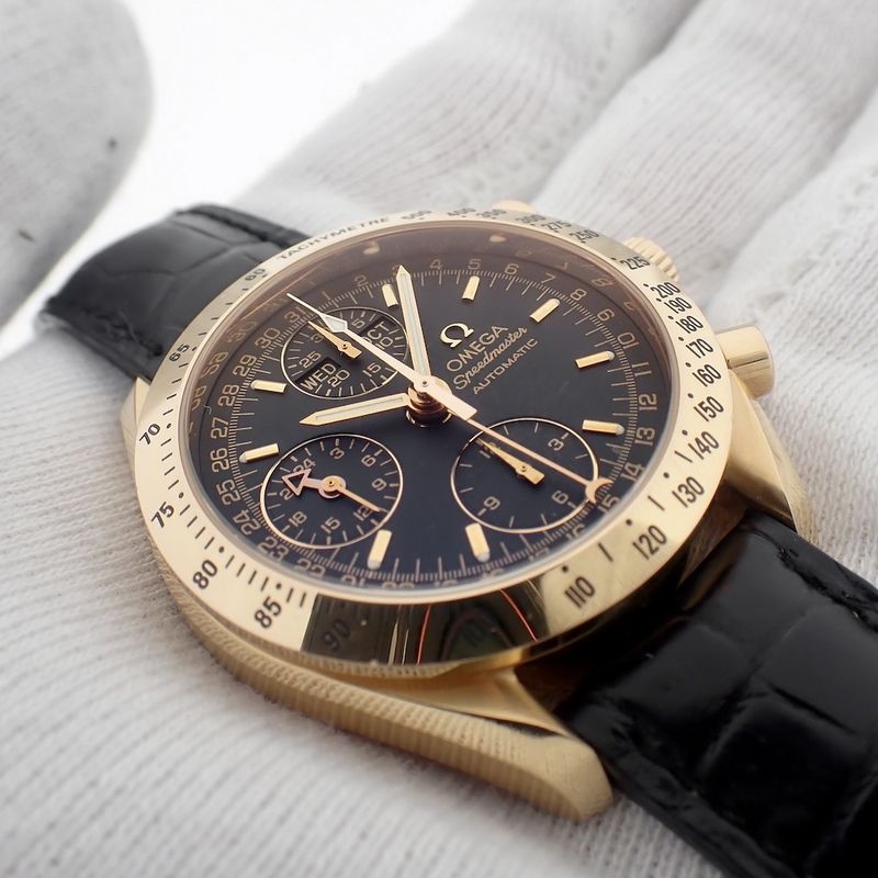 Image 4 of Omega Speedmaster Day-Date; 18k gold men's watch
