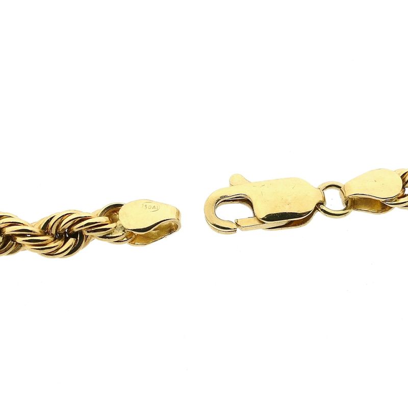 Image 3 of Twisted Gold Link Chain; 18K; 46 cm