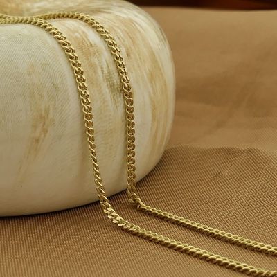 Image 2 of Gold gourmet link chain | 40 cm