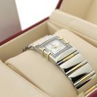 Image 16 of Omega Constellation Quadra 'Full Bar'; 18k. Goud/stalen dames horloge met diamanten