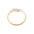 Image 11 of Two-tone gold ring with diamonds | 0.10 ct.