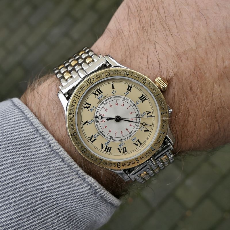 Image 22 of Longines Hour Angle Lindbergh; Automatisch heren horloge