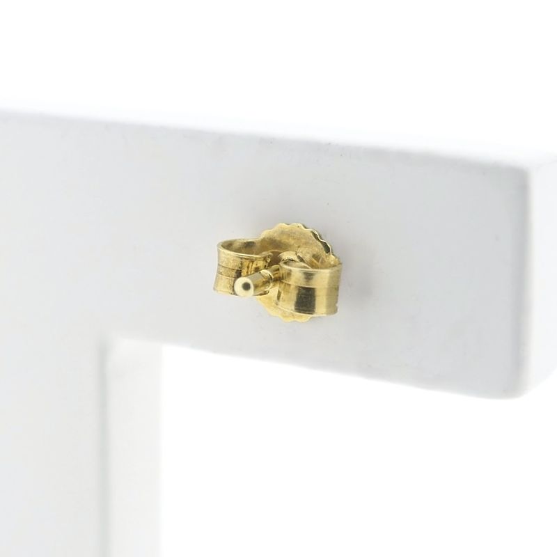 Image 5 of Gold subtle stud earrings with diamond | 0.20 ct.