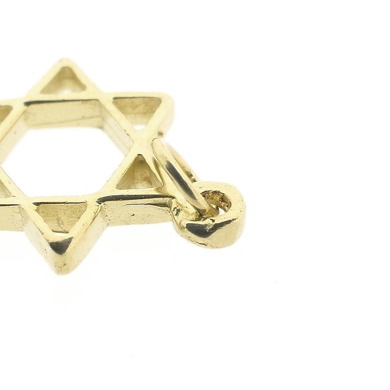 Image 5 of Gold Star of David pendant