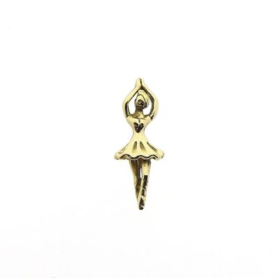 Image 1 of Gold pendant of a ballerina