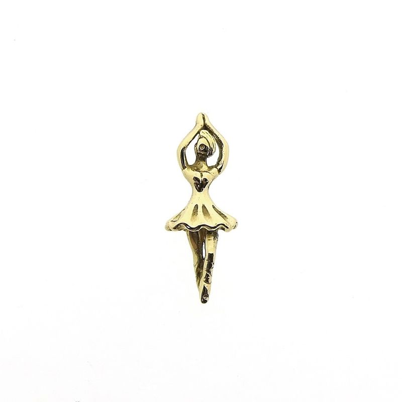 Image 1 of Gold pendant of a ballerina