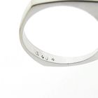 Image 5 of White gold cocktail ring with diamond and triplet opal