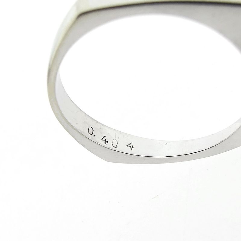 Image 5 of White gold cocktail ring with diamond and triplet opal