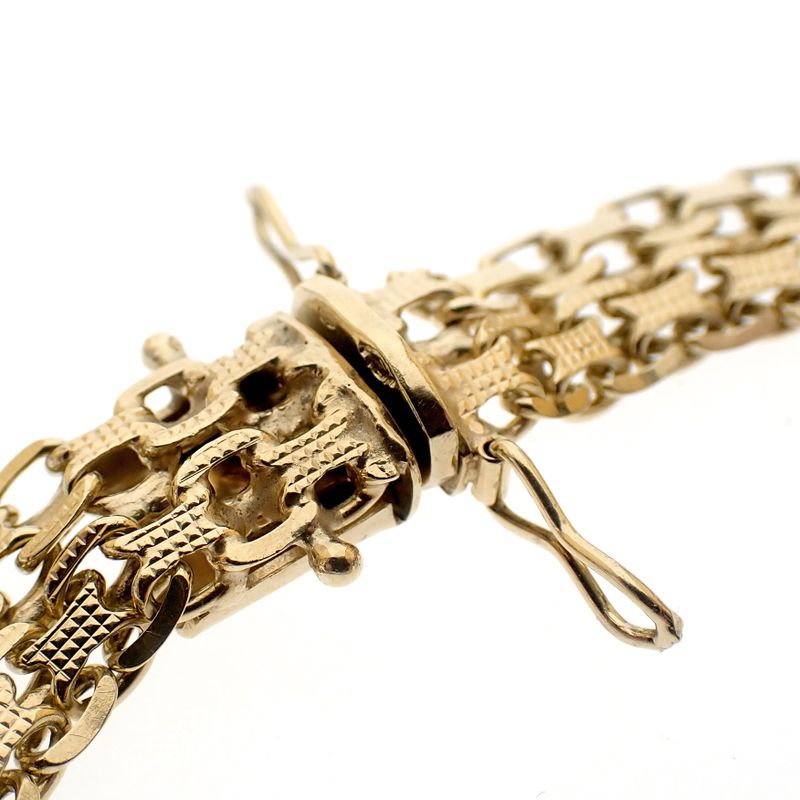 Image 7 of Vintage gold fantasy link bracelet