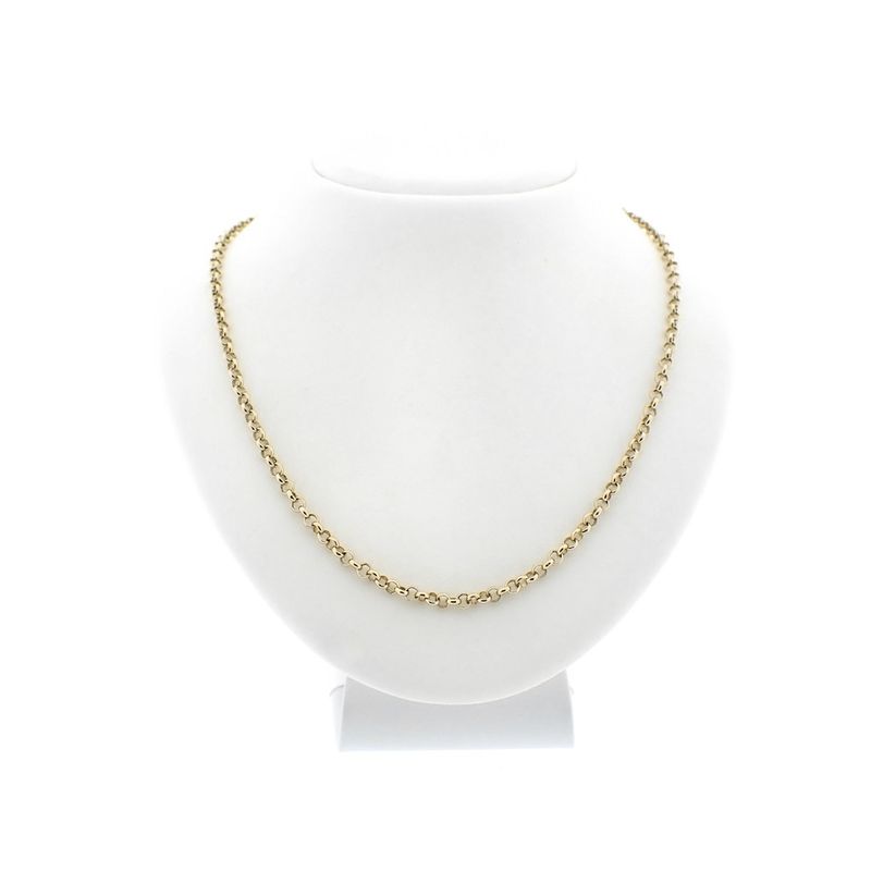 Image 7 of Gold jasseron link chain | 54.5 cm