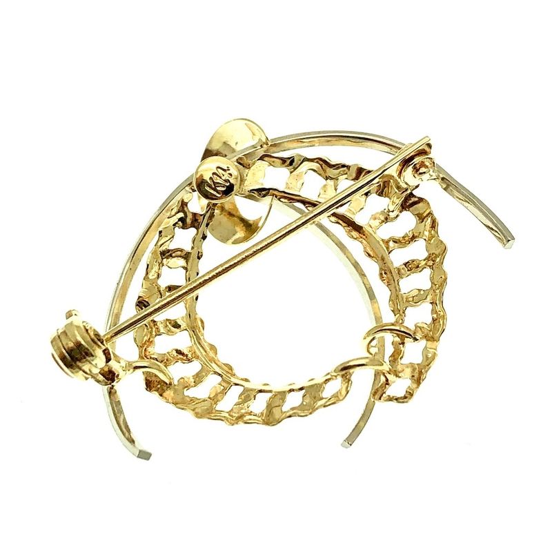 Image 4 of Two-tone gold fantasy brooch