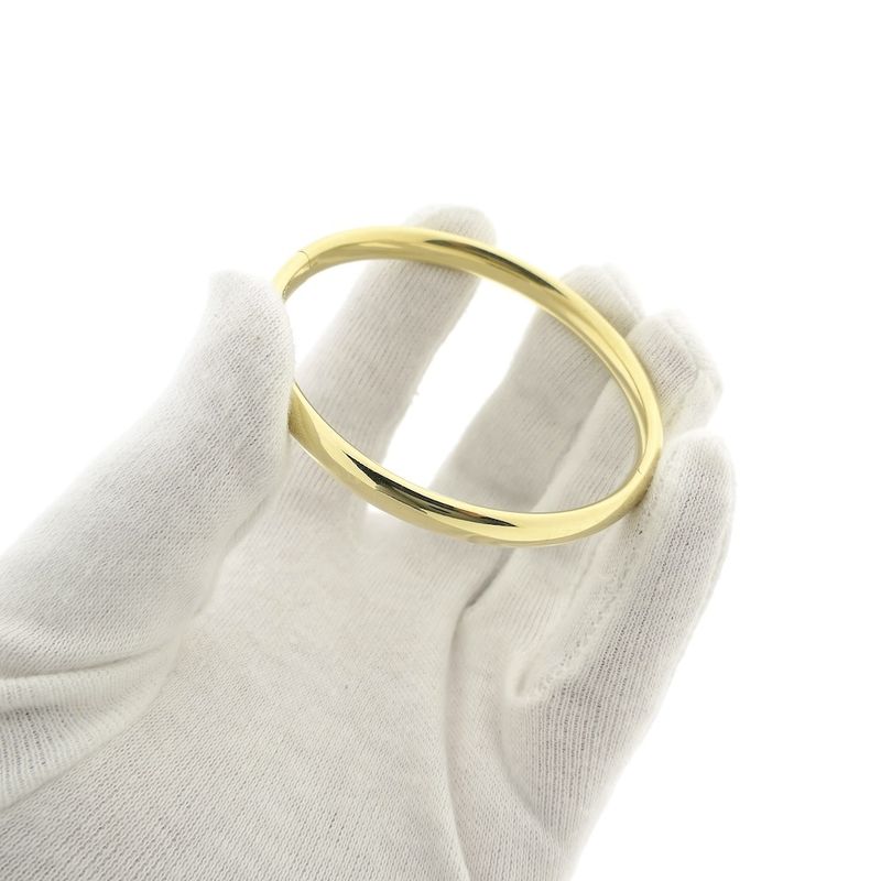 Image 10 of Gold smooth slave bracelet | Ø 61.5 mm