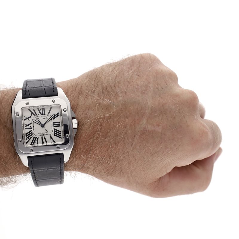 Image 18 of Cartier Santos 100 XL Automatic W20076X8/2656; Automatic men's watch