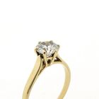 Image 3 of Gold solitaire ring with zirconia