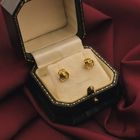 Image 2 of Gold stud earrings | Rose