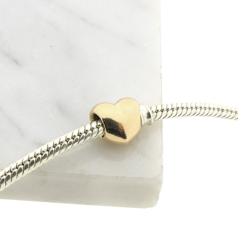 Image 4 of Pandora charm; Gold; Golden Heart