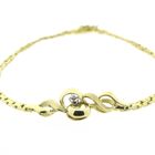 Image 3 of Vintage gold fantasy link bracelet 0.005 ct. | 19 cm