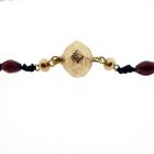 Image 10 of Antique glass bead necklace/sautoir with gold clasp