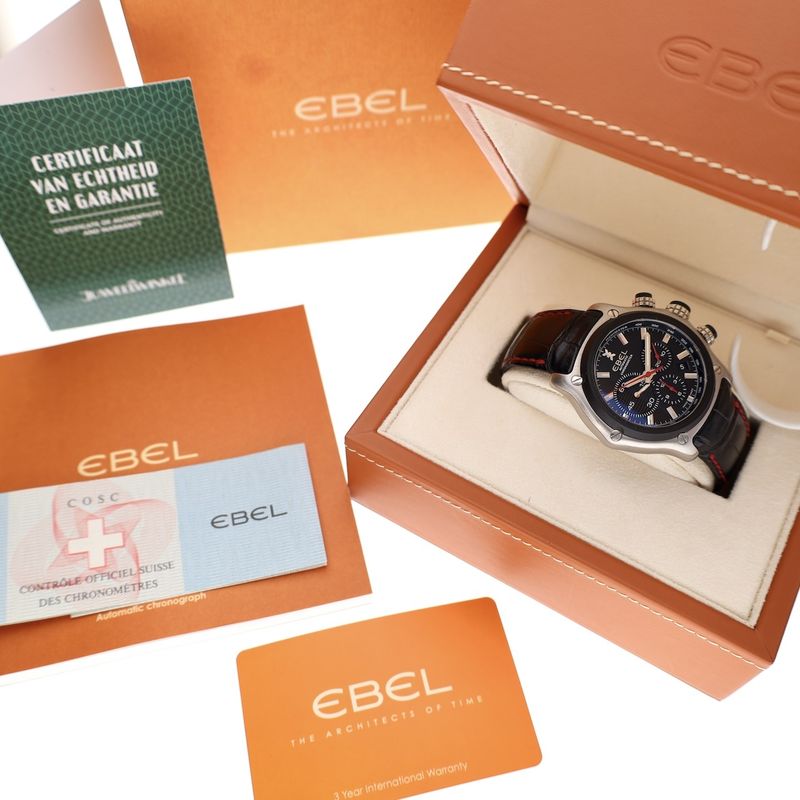 Image 4 of Ebel 1911 BTR Chronograph E9137L73; Automatic men's watch