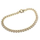 Image 1 of Two-tone gold Bismarck link bracelet | 19 cm