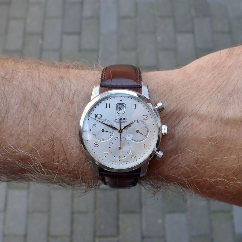 Image 12 of Union Glashütte Diplomat; Chronograph men's watch