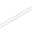 Image 7 of White gold Venetian chain with fixed pendant and diamond; 0.10 ct.