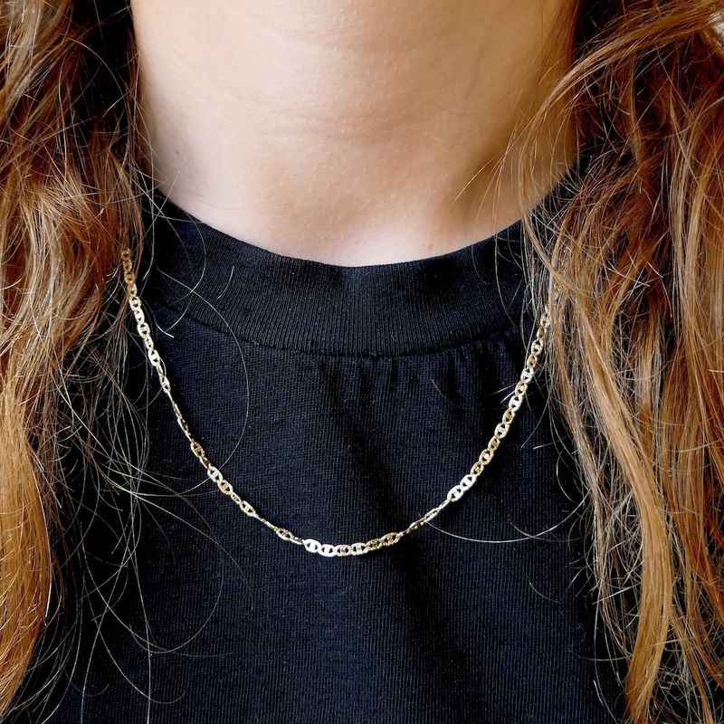 Image 10 of Golden fantasy link chain | 51.5 cm