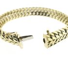 Image 4 of Gold French gourmet link bracelet | 18 cm