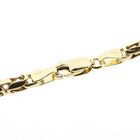 Afbeelding 4 van Gouden koningsschakel ketting met staafjes | 56 cm