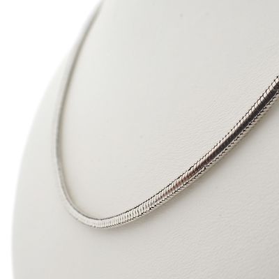 Image 2 of Silver snake link chain | 50.5 cm