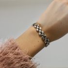 Image 9 of Silver unique oval link bracelet | 19.5 cm