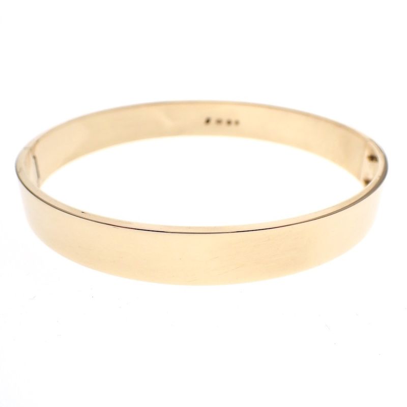 Image 1 of Solid gold wide slave bracelet | Ø 67 mm
