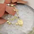 Image 2 of 18K Two-tone bracelet made from a rosary