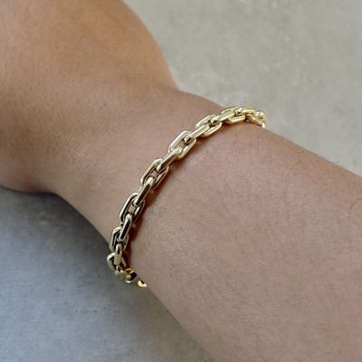 Image 2 of 18K solid gold link bracelet | 21 cm