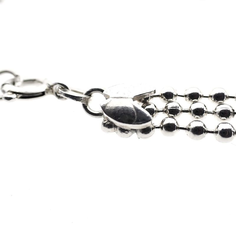 Image 6 of Silver bead link bracelet | 18.5 cm