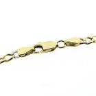 Image 3 of Two-tone gold Figaro link bracelet