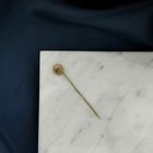 Image 4 of Gold lapel pin with zirconia