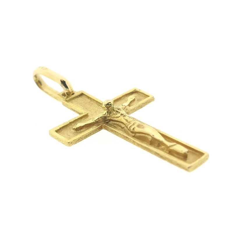 Image 4 of Gold pendant of a cross with corpus