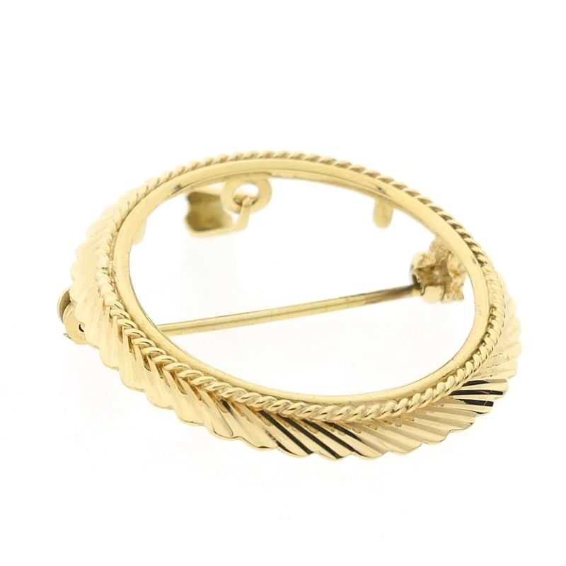 Image 3 of Golden ten guilder coin edge pendant/brooch