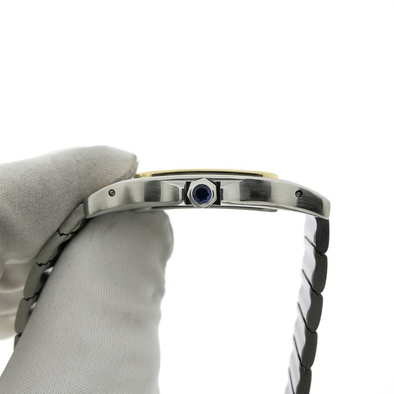 Image 9 of Cartier Santos Galbee 1566; Gold/steel unisex watch