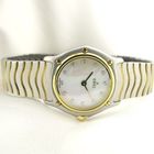 Image 8 of Ebel Wave 'Mother of Pearl'; Gold/steel women's watch with diamonds