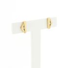 Image 3 of Gold earrings with diamond; 0.01 ct.