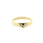 Image 3 of Gold solitaire ring with diamond; 0.02 ct.