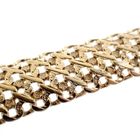 Image 5 of Gold wide link bracelet