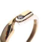 Image 4 of Two-tone gold ring with diamond