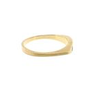 Image 5 of Golden men's pinky ring set with diamond; 0.02 ct.