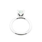 Image 6 of White gold 'Phlox' ring set with aquamarine and diamonds; Bron Jewelry