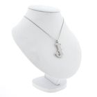 Image 5 of White gold pendant letter J with diamonds 0.345 ct.