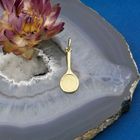 Image 2 of Gold pendant of a tennis racket