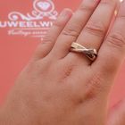 Image 4 of Two-tone gold abstract ring